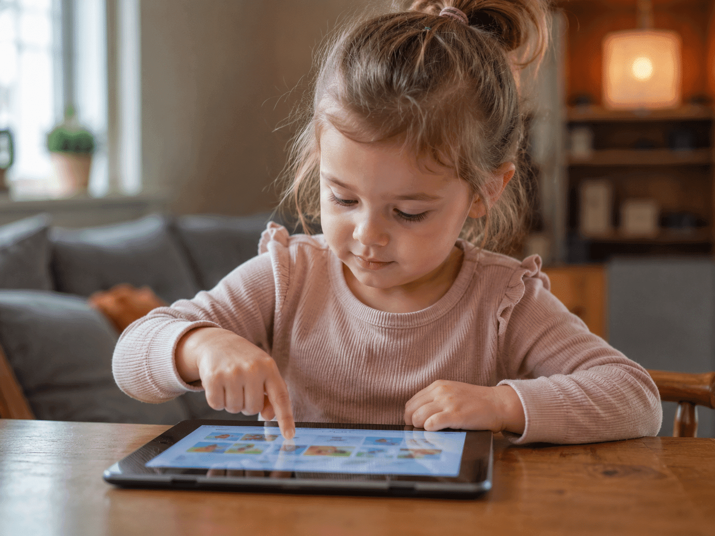 Barn Med Tablet — Skærmtid Og Finmotorik