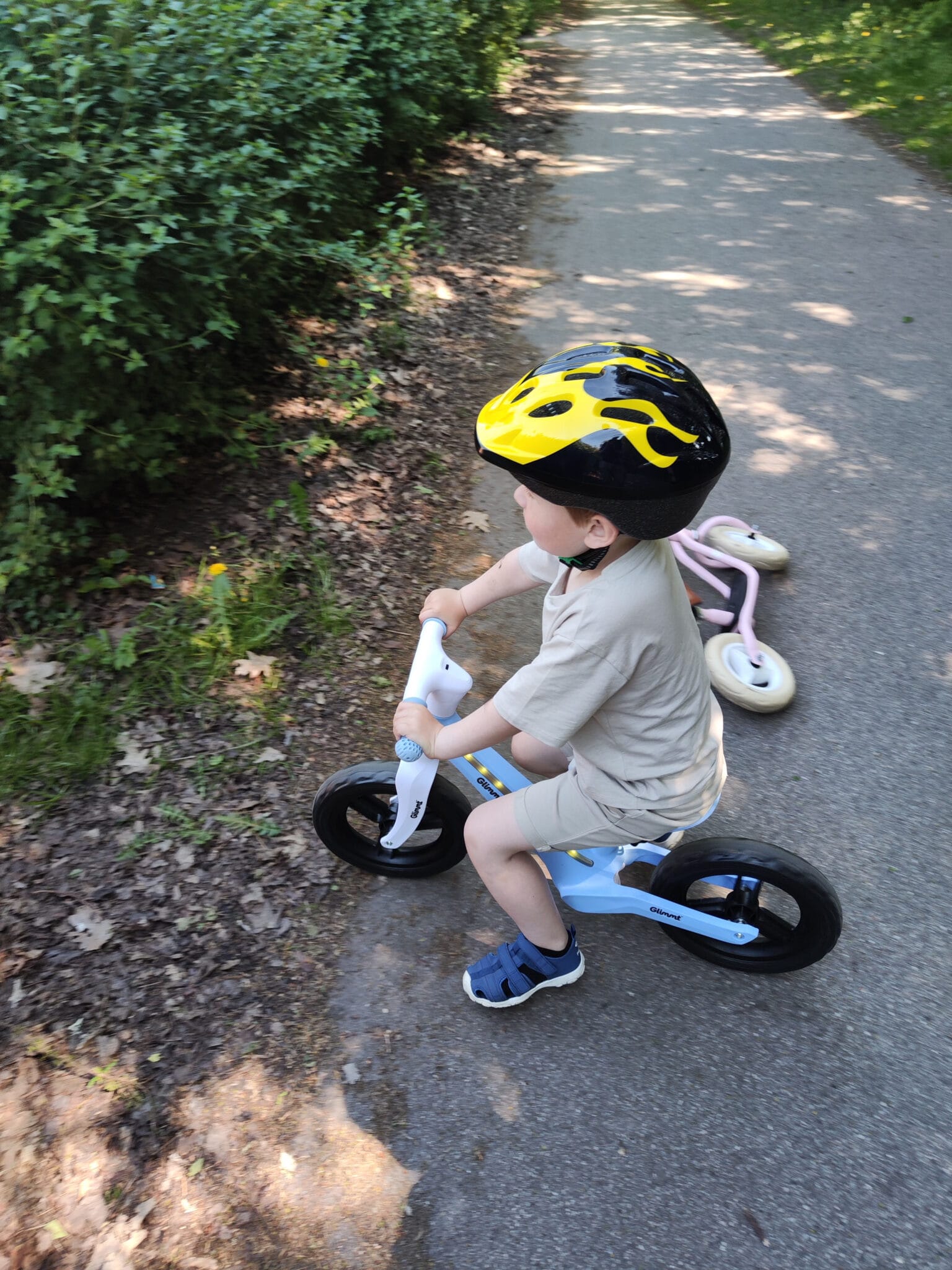 Løbecykel Til Børn Med LedLys Fra Glimmt
