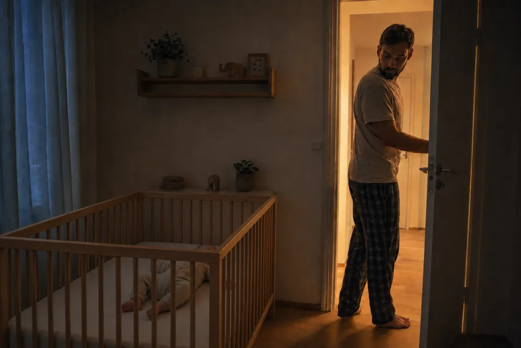 Far Lister Ud Af Værelset, Mens Baby Sover
